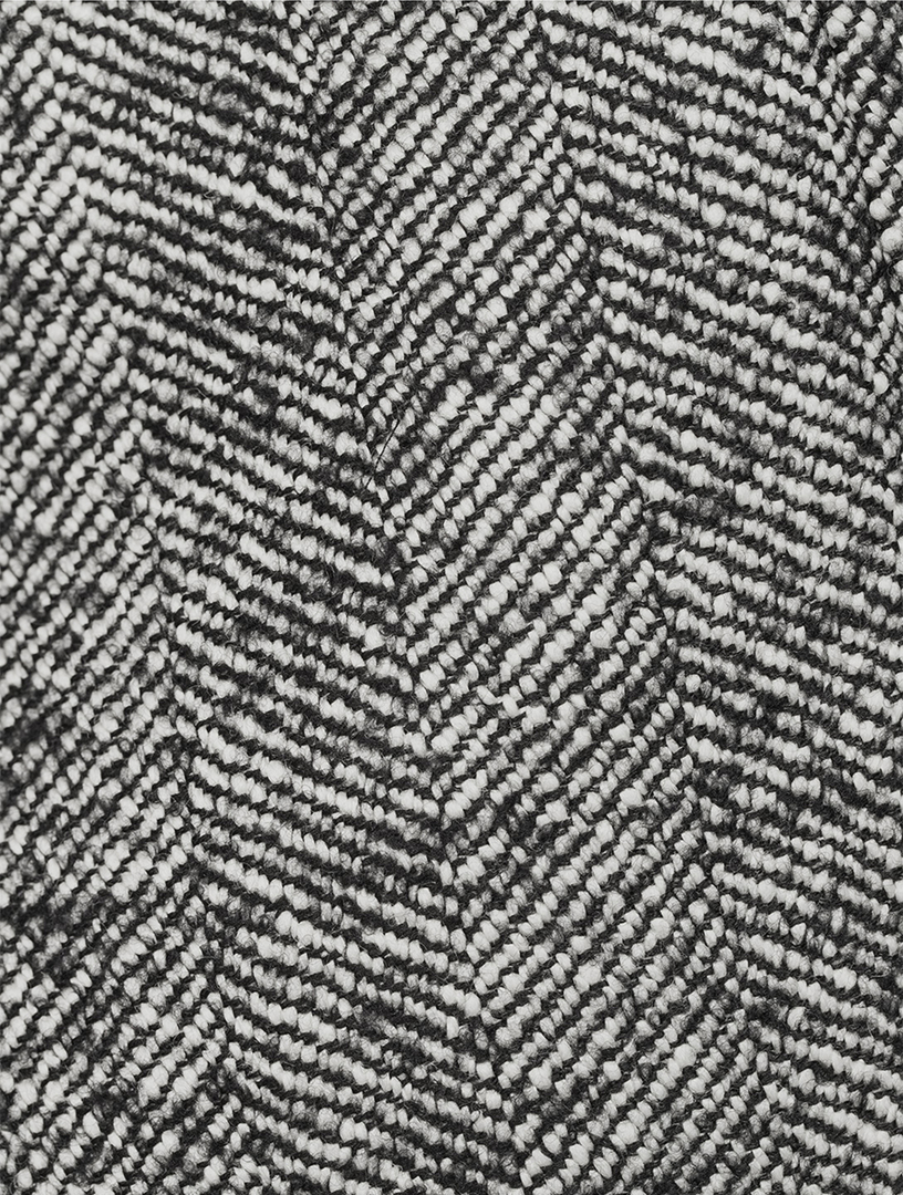 Herringbone Mini Skirt