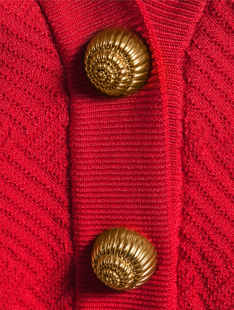 BALMAIN Cropped Cardigan Holt Renfrew