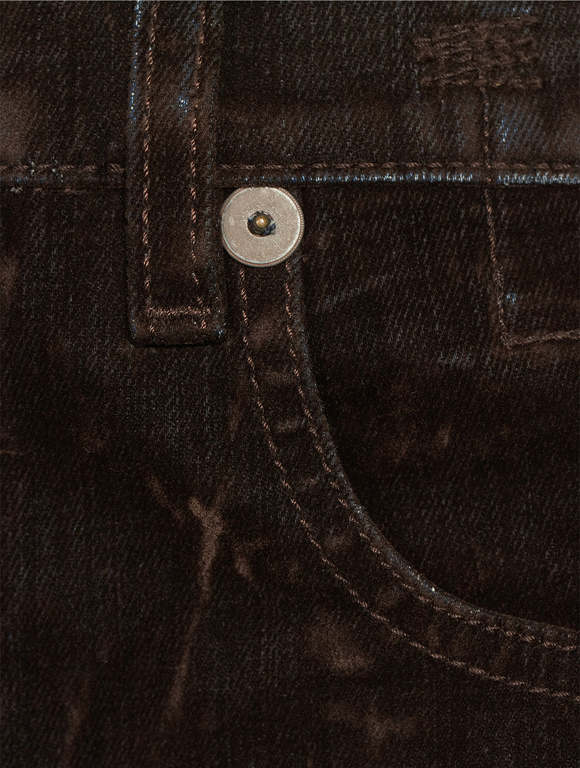 Jane Flocked Bootcut Jeans