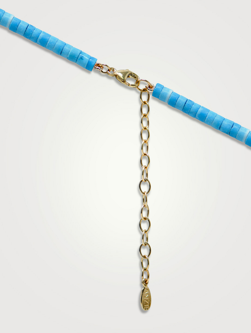Bohème 14K Gold Sleeping Beauty Turquoise Heishi Necklace