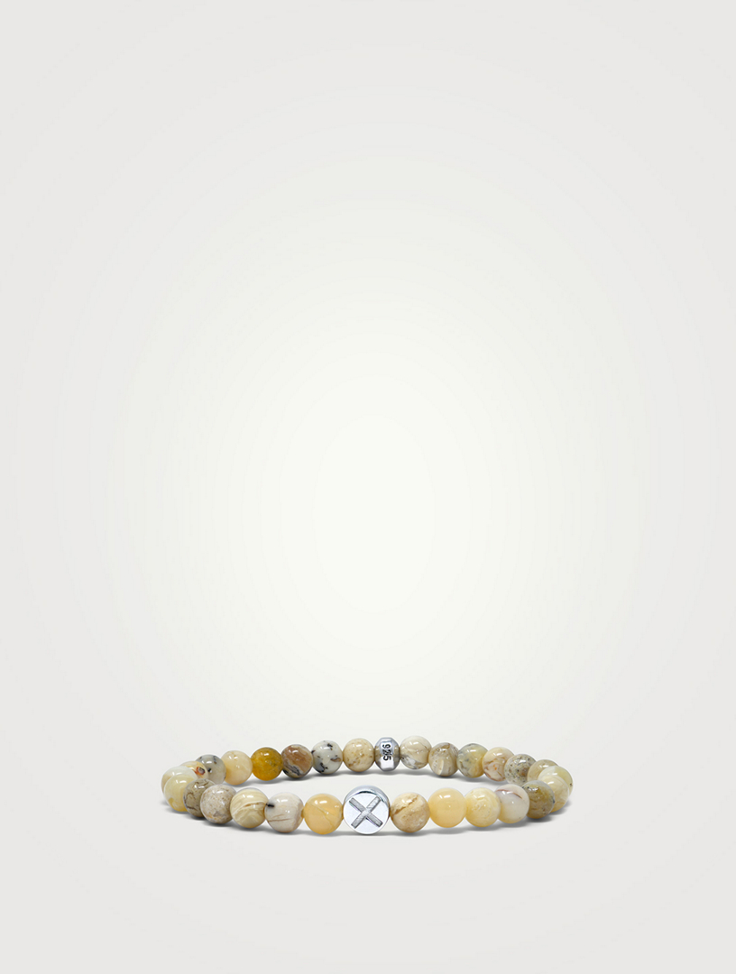 Jac+Jo Soul Opal Bracelet With Silver X-Bolt Charm