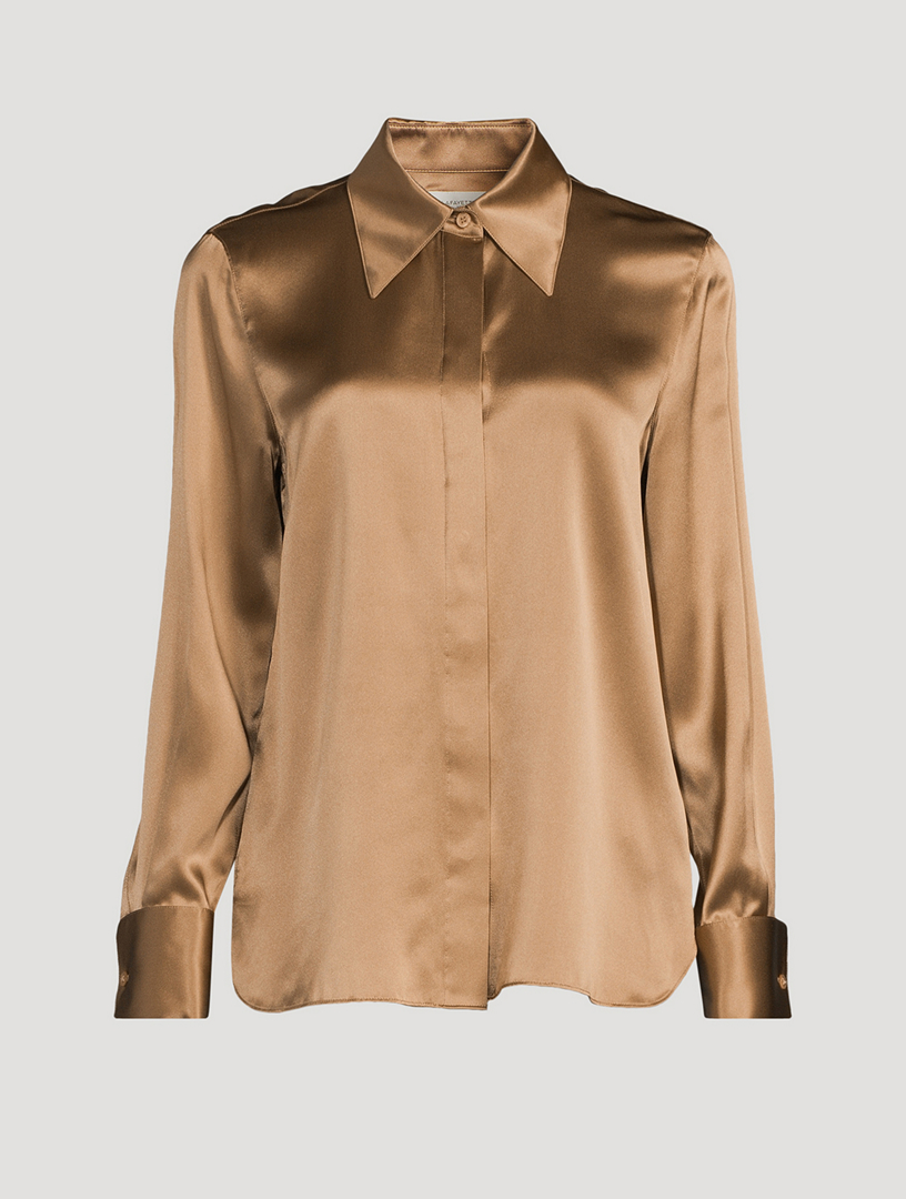 French Cuff Silk Shirt
