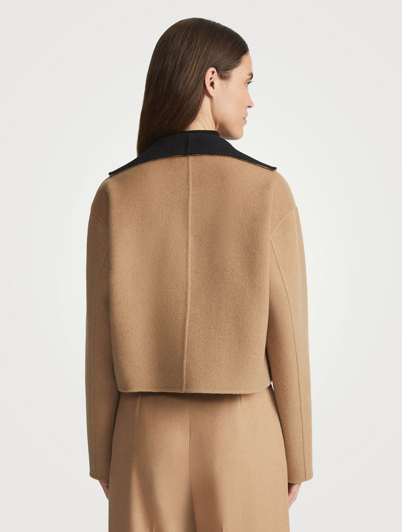 Reversible Wool Cashmere Double-Face Jacket