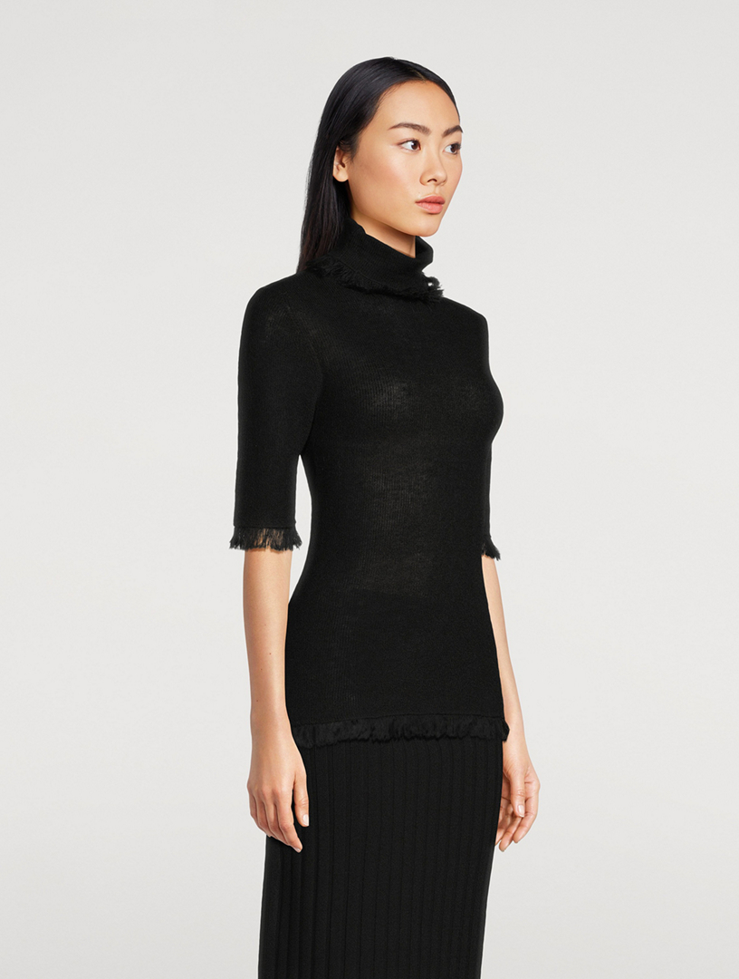 Jaxa Wool Mohair Turtleneck Sweater
