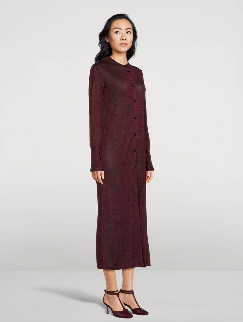 Lurex Cardigan Dress