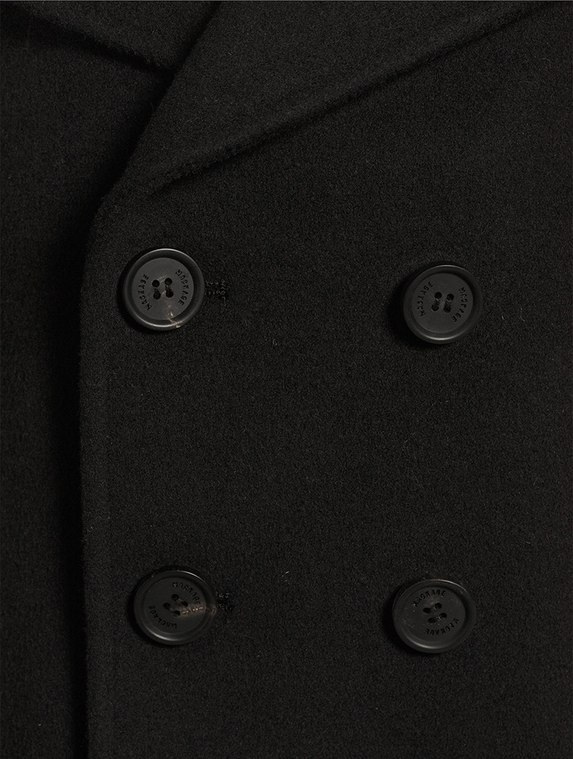Camden Shearling-Trimmed Peacoat