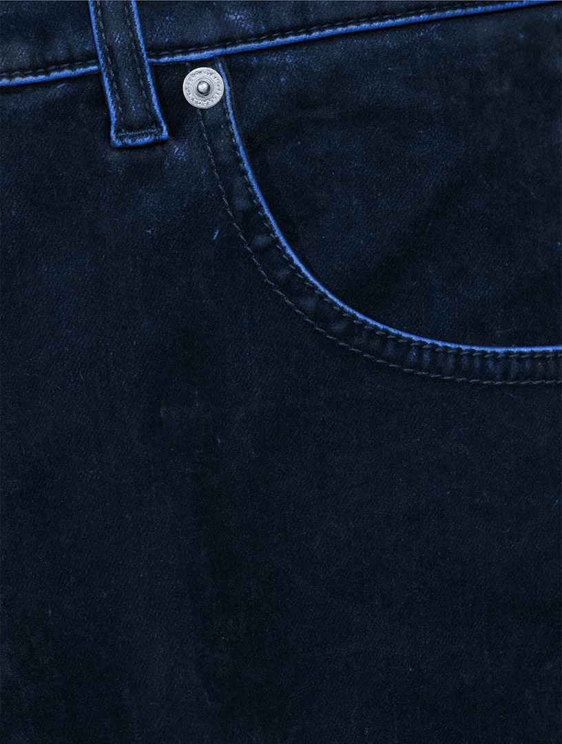 Velvet Straight-Leg Jeans
