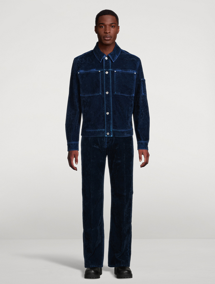 FERRAGAMO Flocked Denim Trucker Jacket | Holt Renfrew