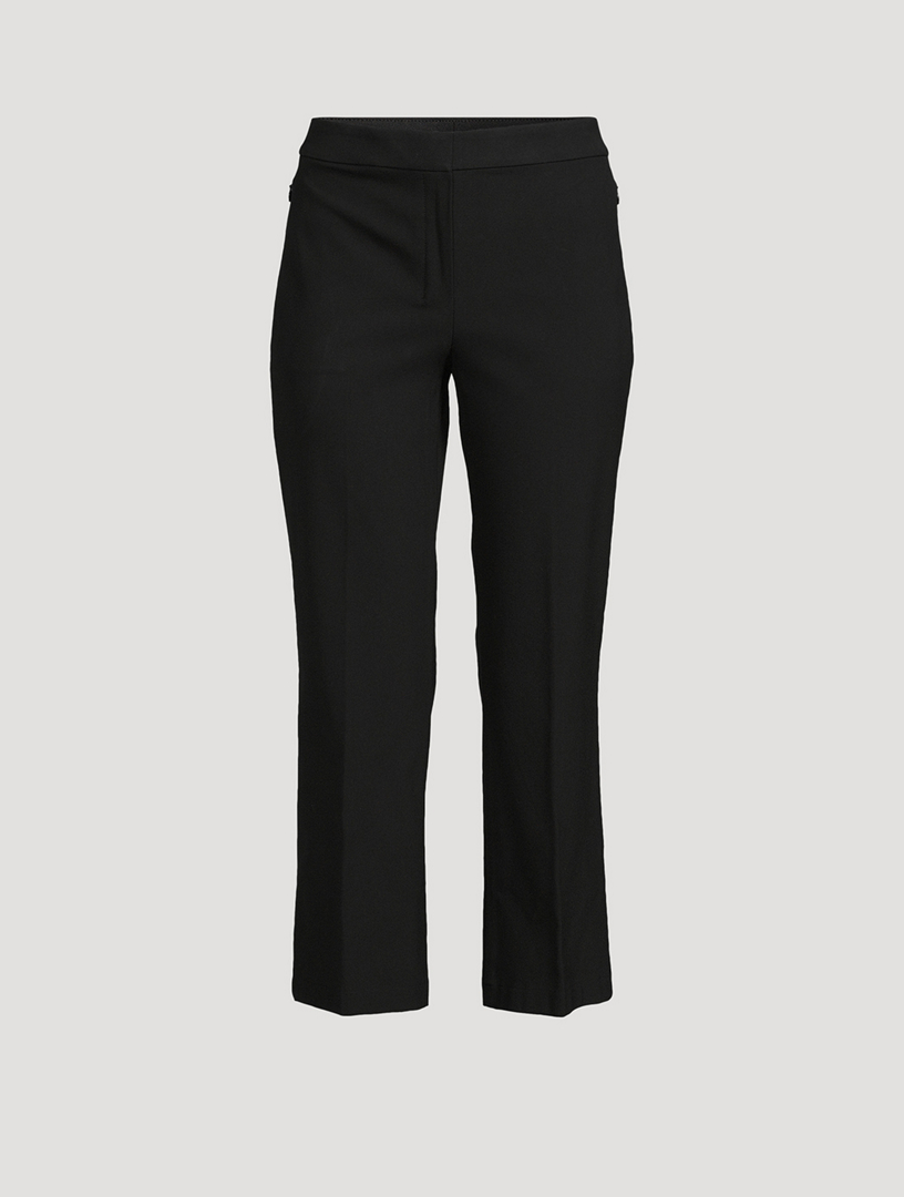 Stretch Twill Kick Flare Trousers