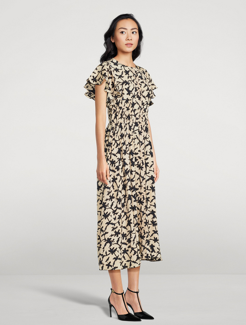 Anais Midi Dress Floral Print