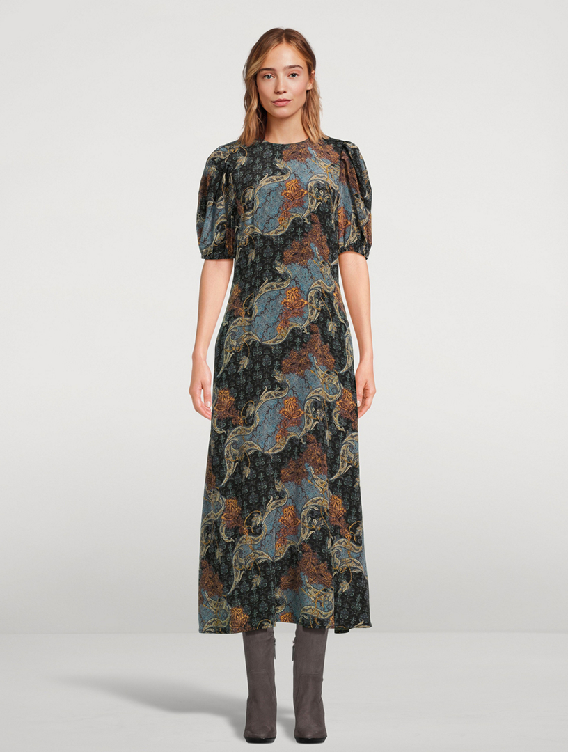 Calais Printed Midi Dress