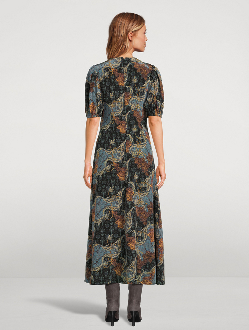Calais Printed Midi Dress