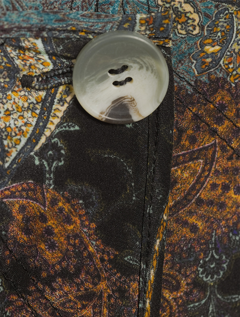 Jeune Printed Silk Skirt