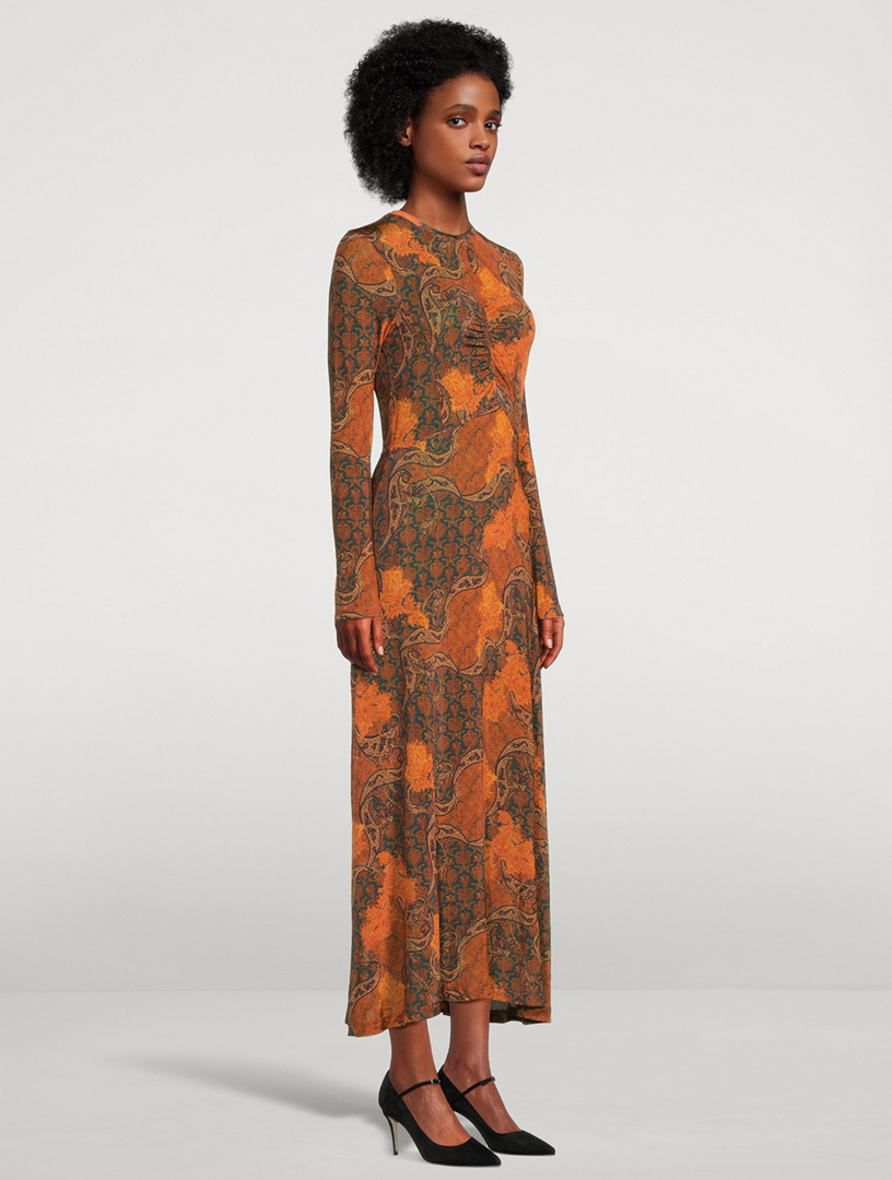 Naia Printed Stretch Midi Dress