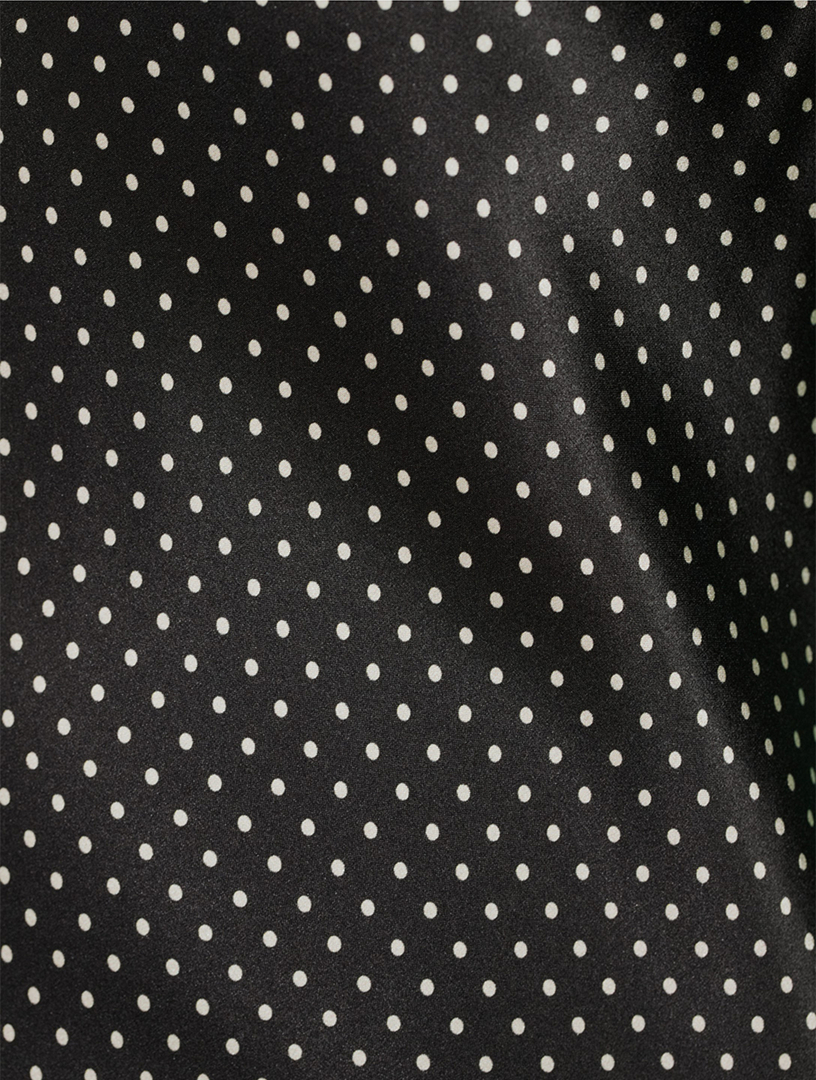 Agoura Silk Dress Polka Dot Print