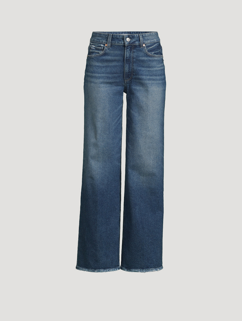 Sasha Wide-Leg Distressed Jeans