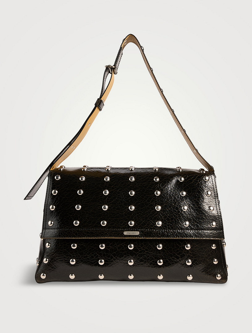 ALEXANDER MCQUEEN Large Slouch Studded Leather Shoulder Bag Holt Renfrew