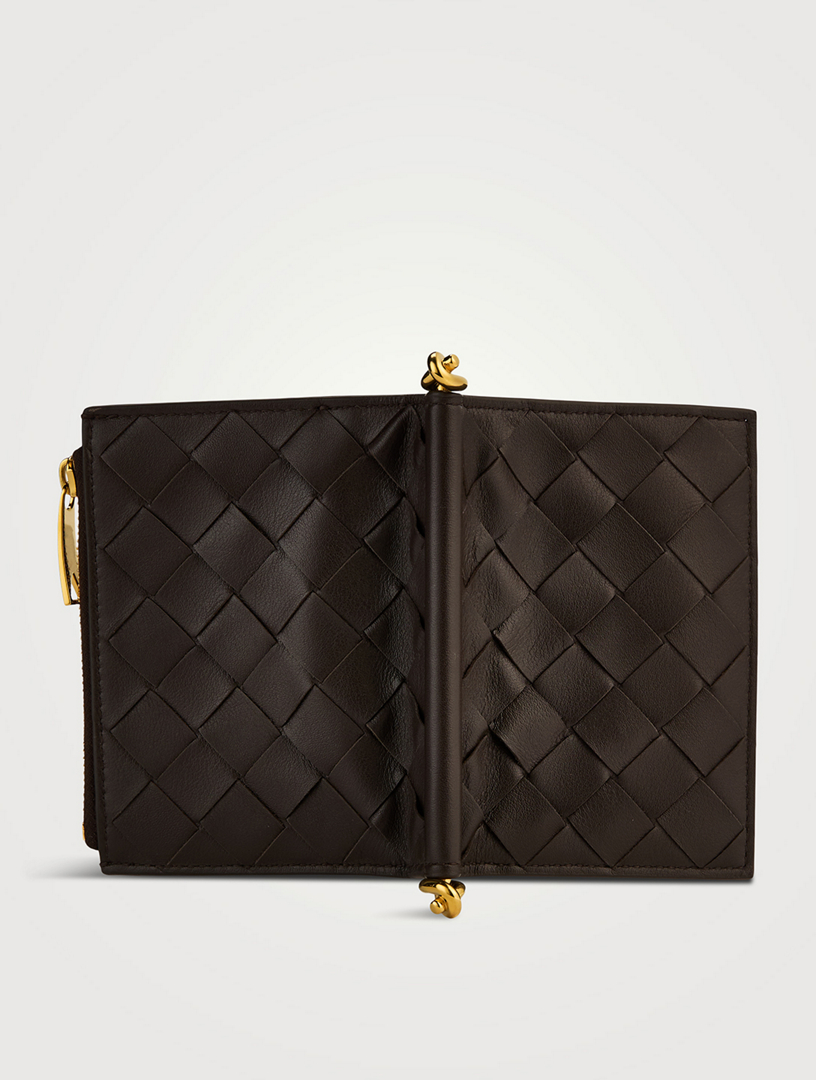 【Bottega Veneta】 Solstice Small フォルダーウォレット スターリング/ゼニス/ダークプラリネタグ スモール 二つ折り
