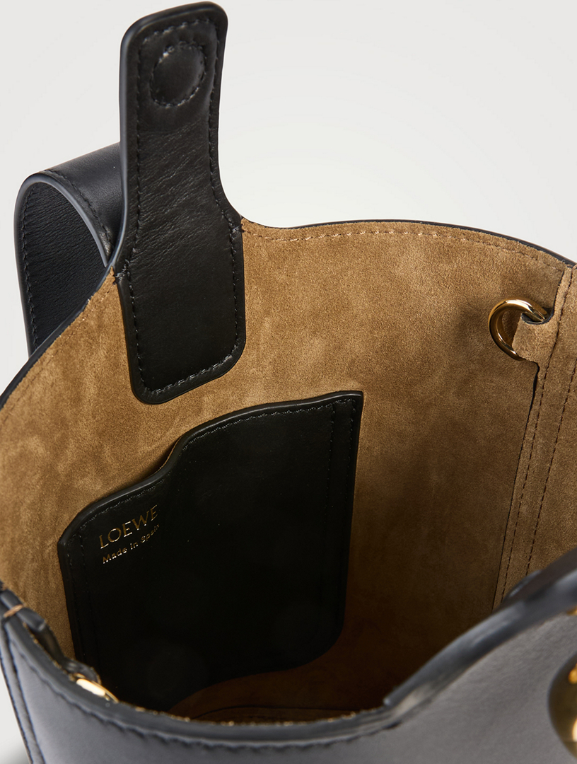 LOEWE Mini Pebble Leather Bucket Bag | Holt Renfrew