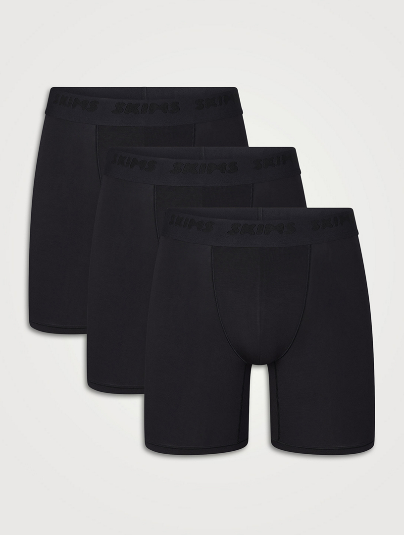 Trio de caleçons boxeurs extensibles 13 cm SKIMS