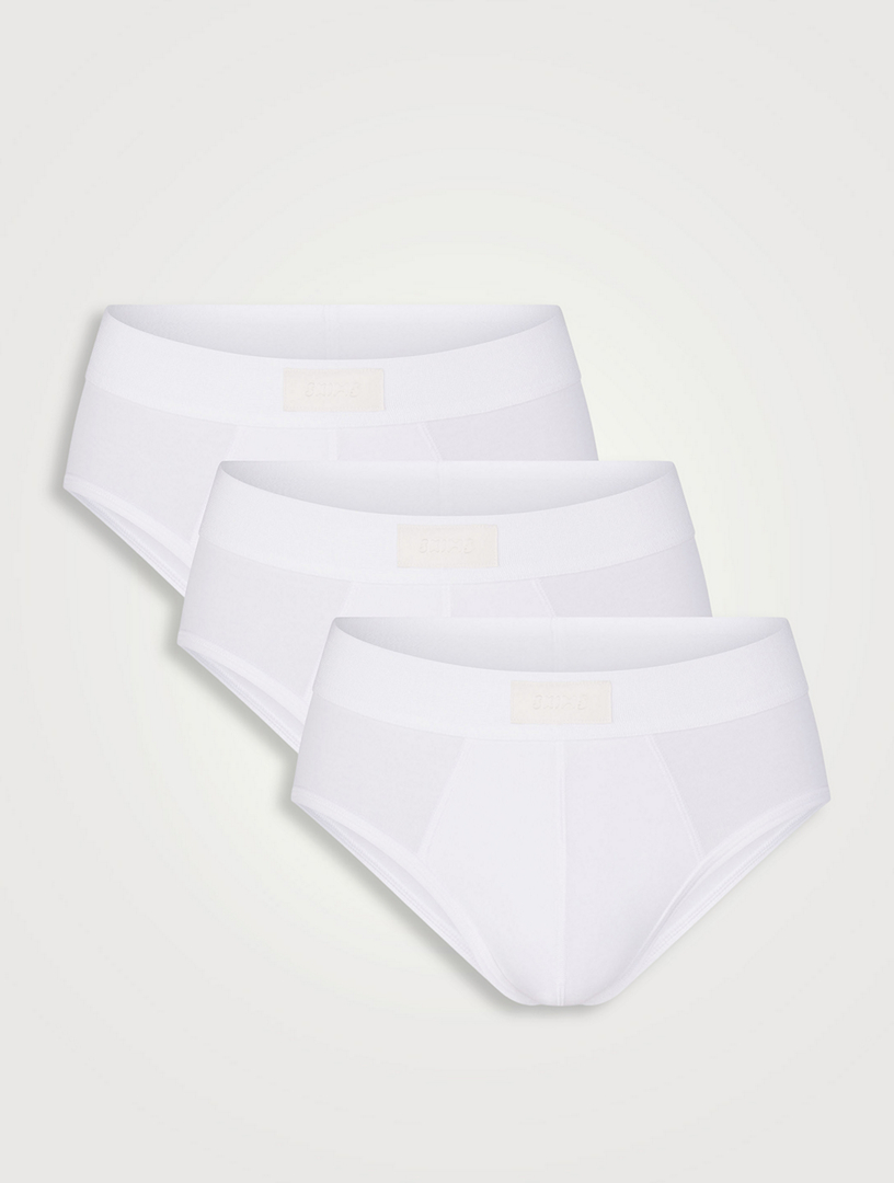 Trio de slips 13 cm en coton SKIMS