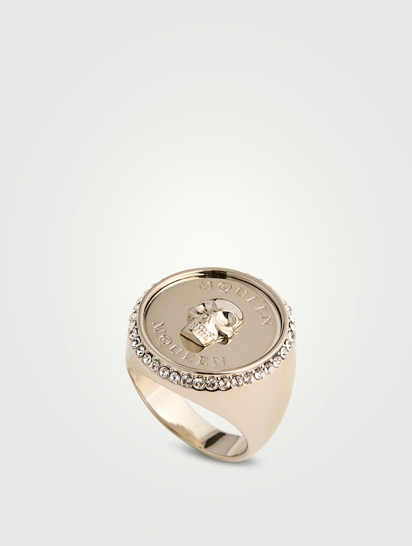 Sovereign Skull Ring With Crystals