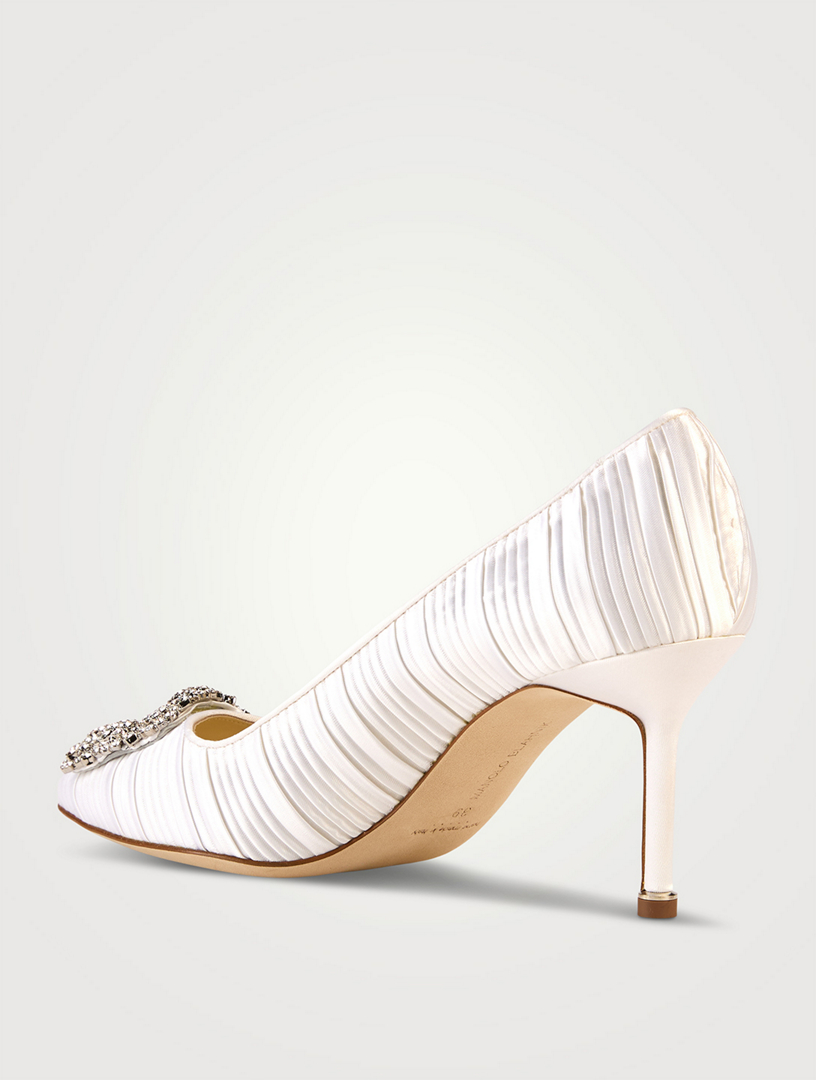 Hangisi 70 Plissé Satin Pumps