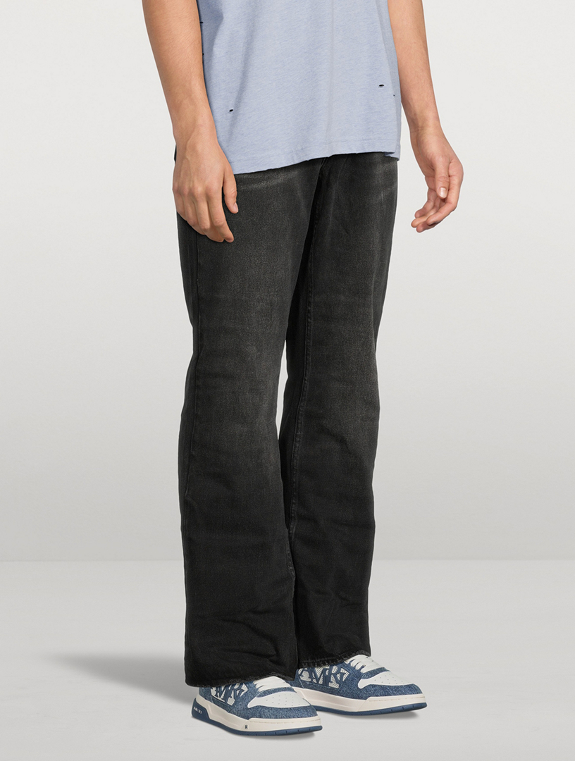 Bronko Emblem Black Bootcut Jeans