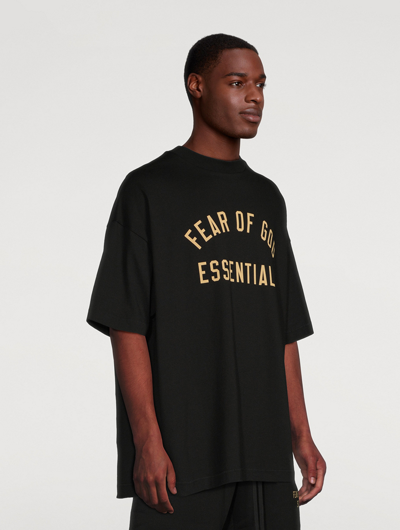 追跡有【Fear Of God】Jersey Crewneck Tシャツ(送料込) Fear of God ESSENTIALS Black Jersey Crewneck T-shirt Fear Of