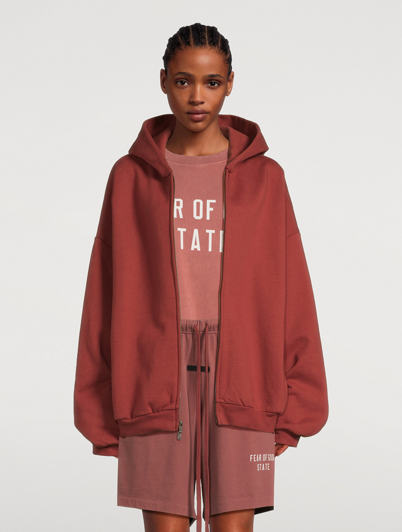 FEAR OF GOD ESSENTIALS Heavy Fleece Zip Hoodie | Holt Renfrew
