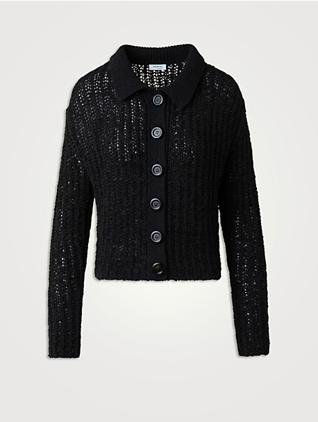 LOEWE Anagram Puff-Sleeve Cardigan | Holt Renfrew LOEWE Anagram Puff-Sleeve Cardigan | Holt Renfrew