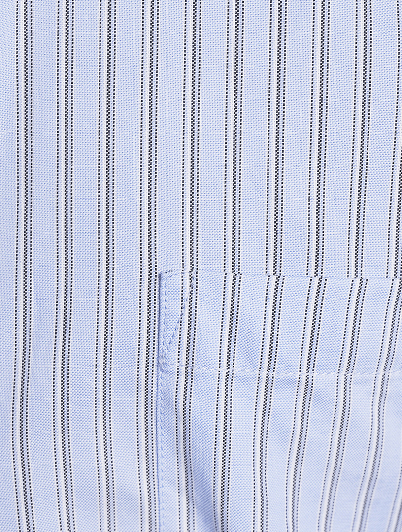 Borrowed Shirt Pinstripe Print