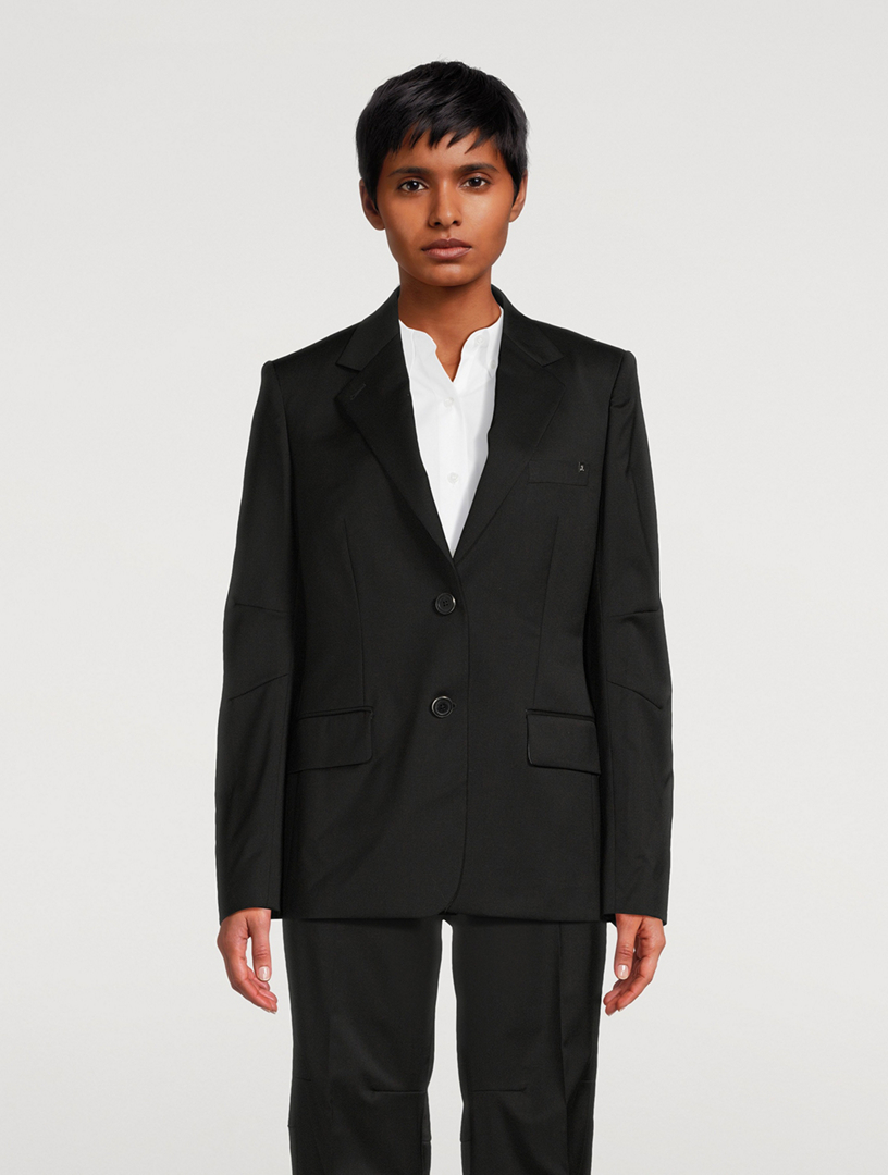 Curved Classic Wool Blazer