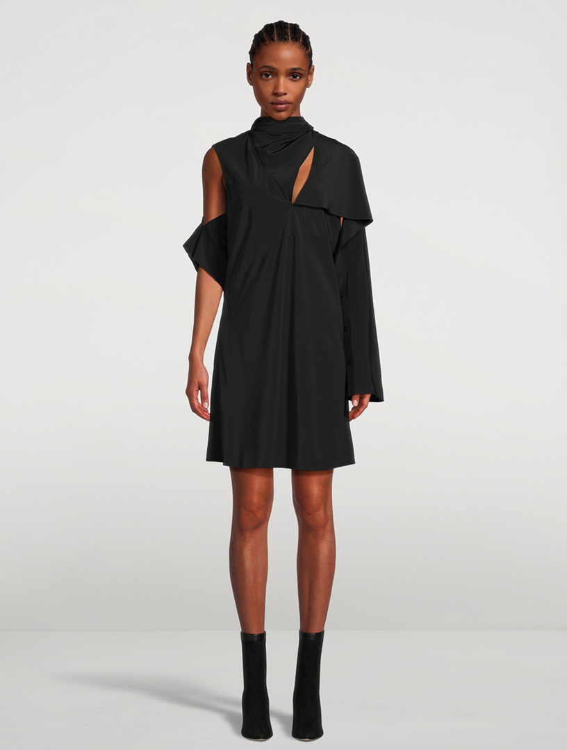 HELMUT LANG Silk Crepe de Chine Scarf Dress Holt Renfrew