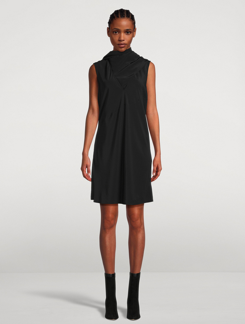 Silk Crêpe de Chine Scarf Dress