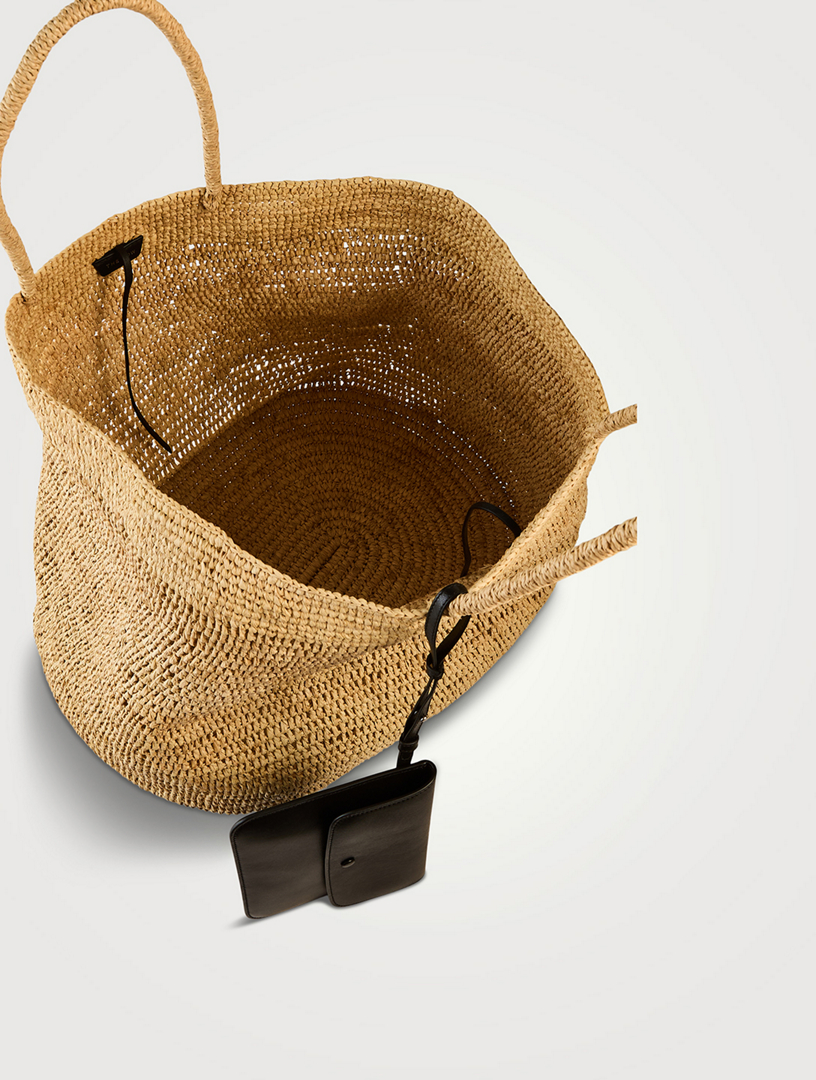THE ROW Oregon Raffia Tote Bag | Holt Renfrew