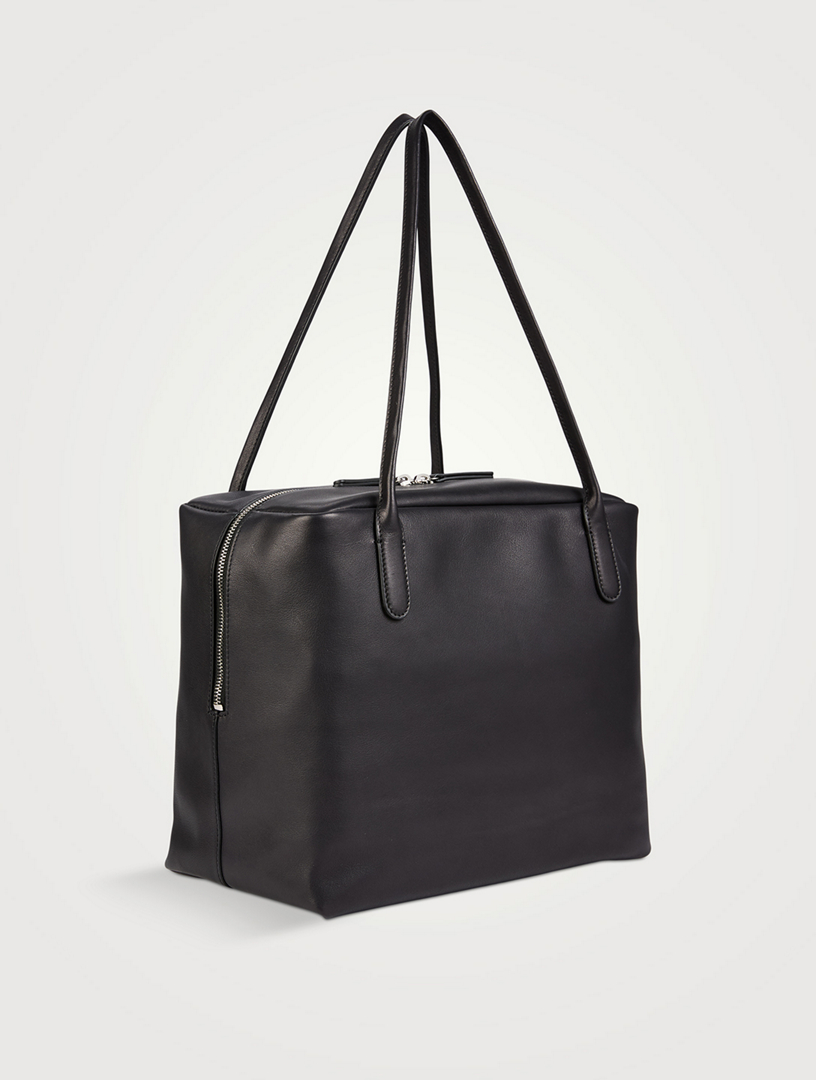 トートバッグ The Row Henri Bag Brown In Grained Leather Henri Bag Brown in Leather – The Row