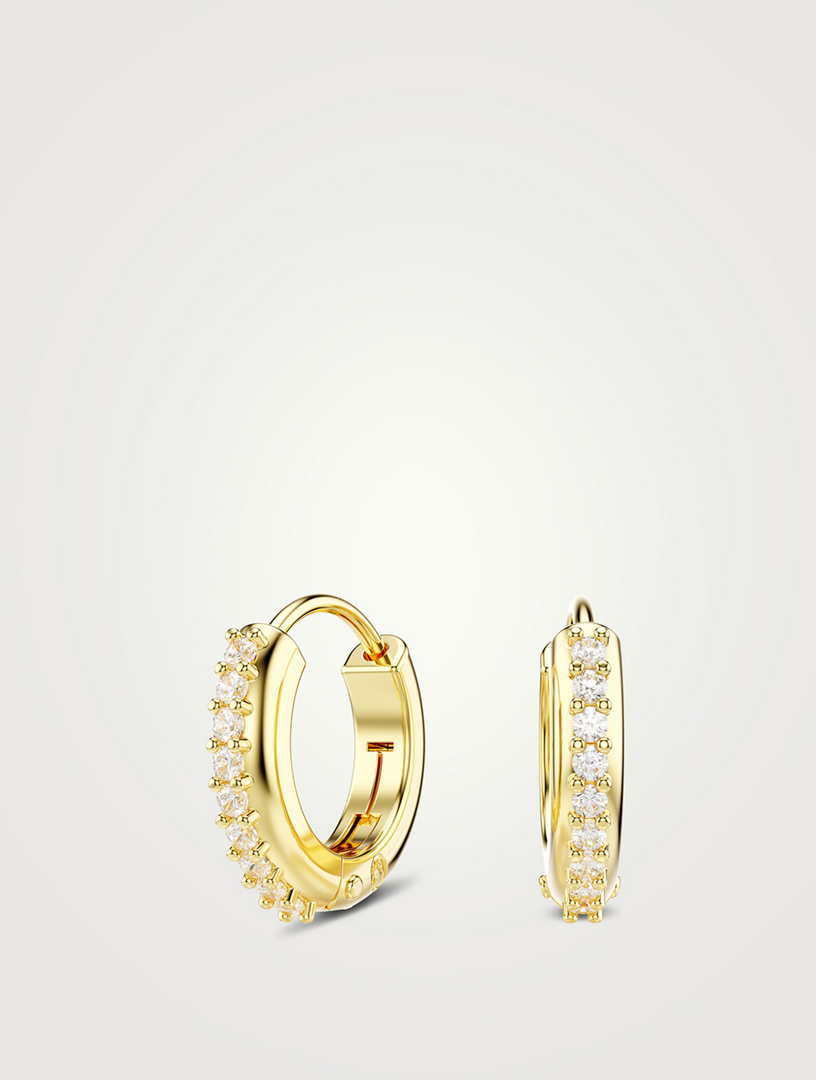 Matrix Crystal Hoop Earrings