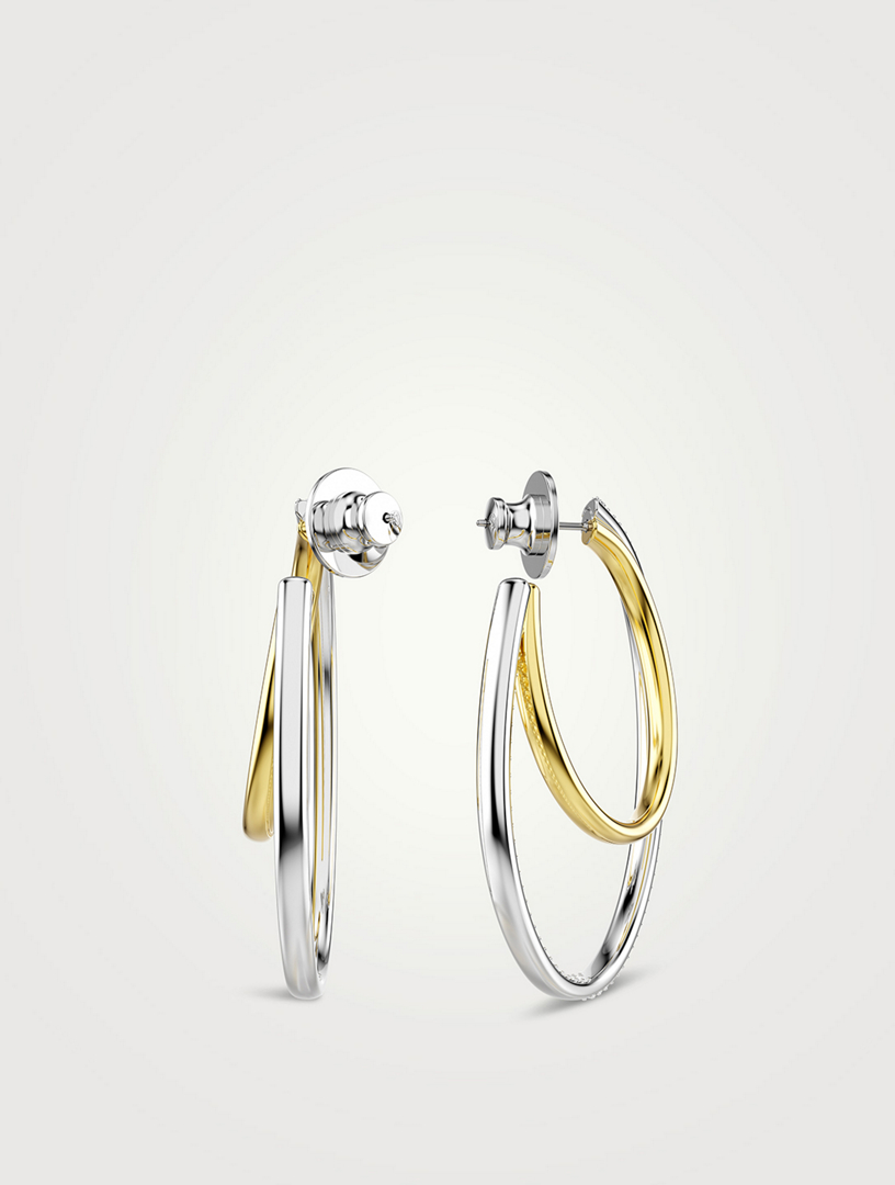 Hyperbola Crystal Hoop Earrings