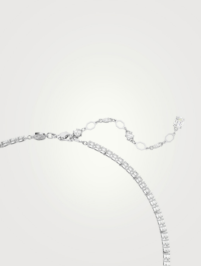 Matrix Mixed Cut Crystal Y Necklace