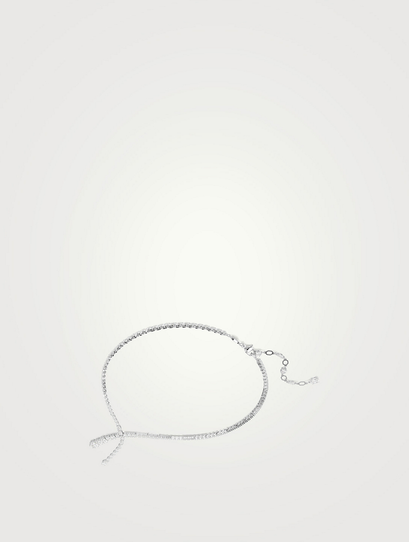 Matrix Mixed Cut Crystal Y Necklace