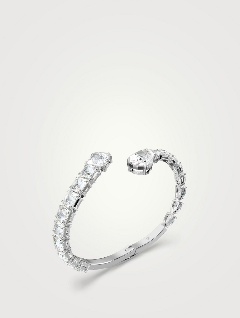 Matrix Mixed Cut Crystal Cuff Bracelet