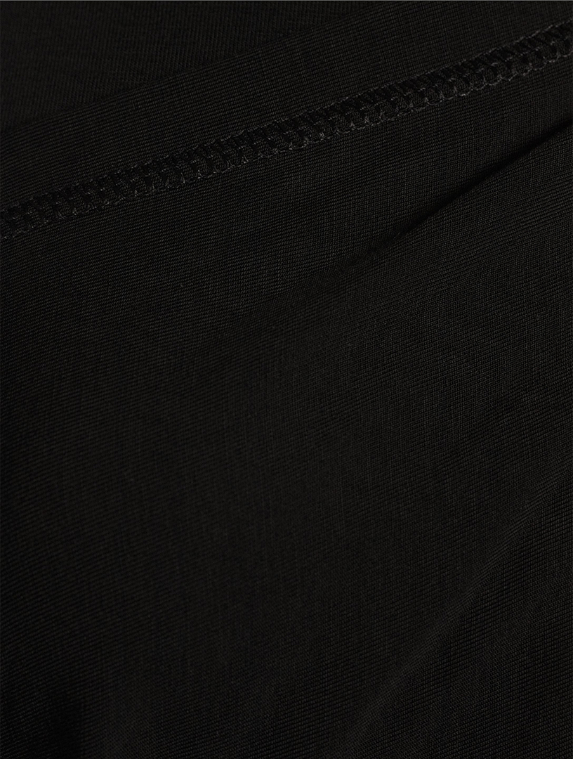 Draped Jersey Turtleneck