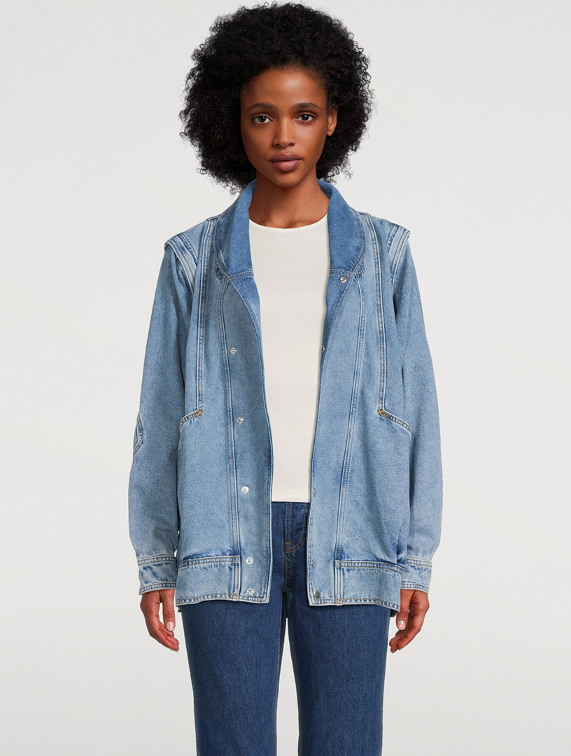 OUTLAND DENIM Solana Denim Jacket With Removable Sleeves | Holt