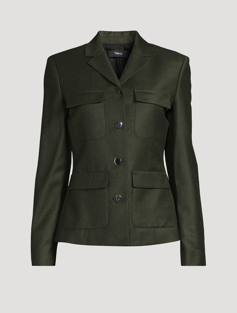 Theory military coat outlet