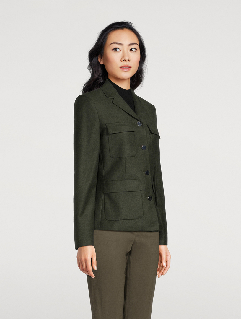 Flannel Military Jacket