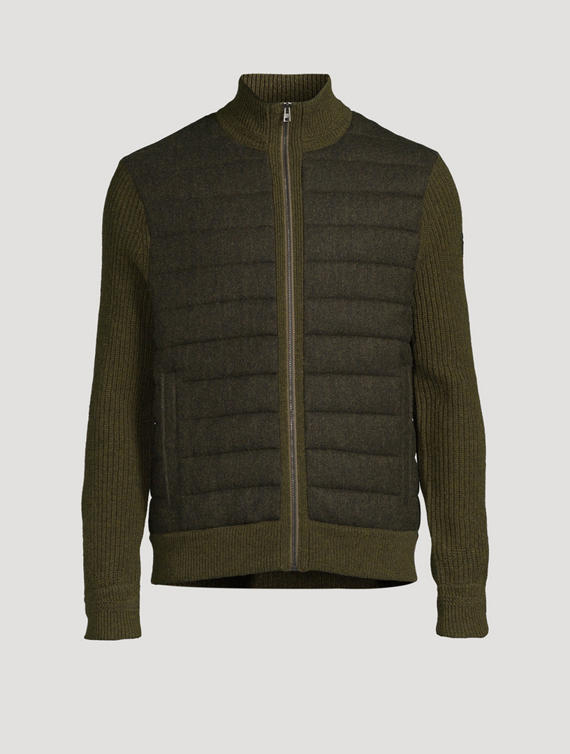 Wool And Cashmere Hybrid Zip Sweater