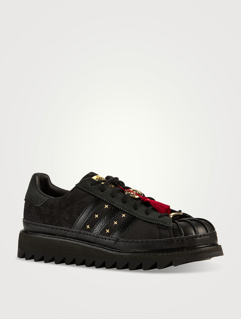 adidas gazelle silver green womens Limited edition Ian Brown Monkey black / white Adidas custom Superstar –  Sneakcustomtrainers.com main image 0
