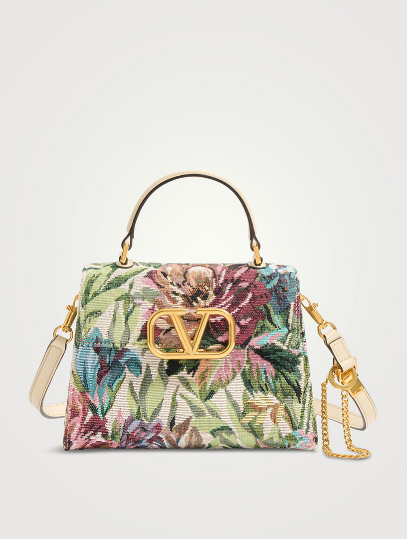 Sac à main VSling en jacquard floral, petit