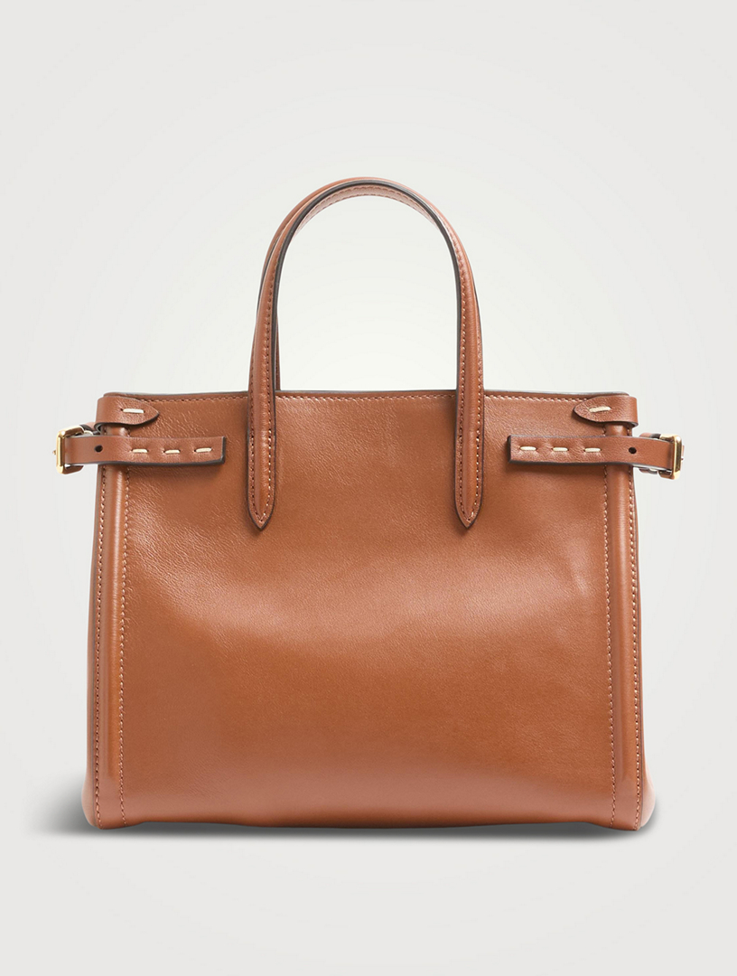 Small Antibes Leather Tote Bag